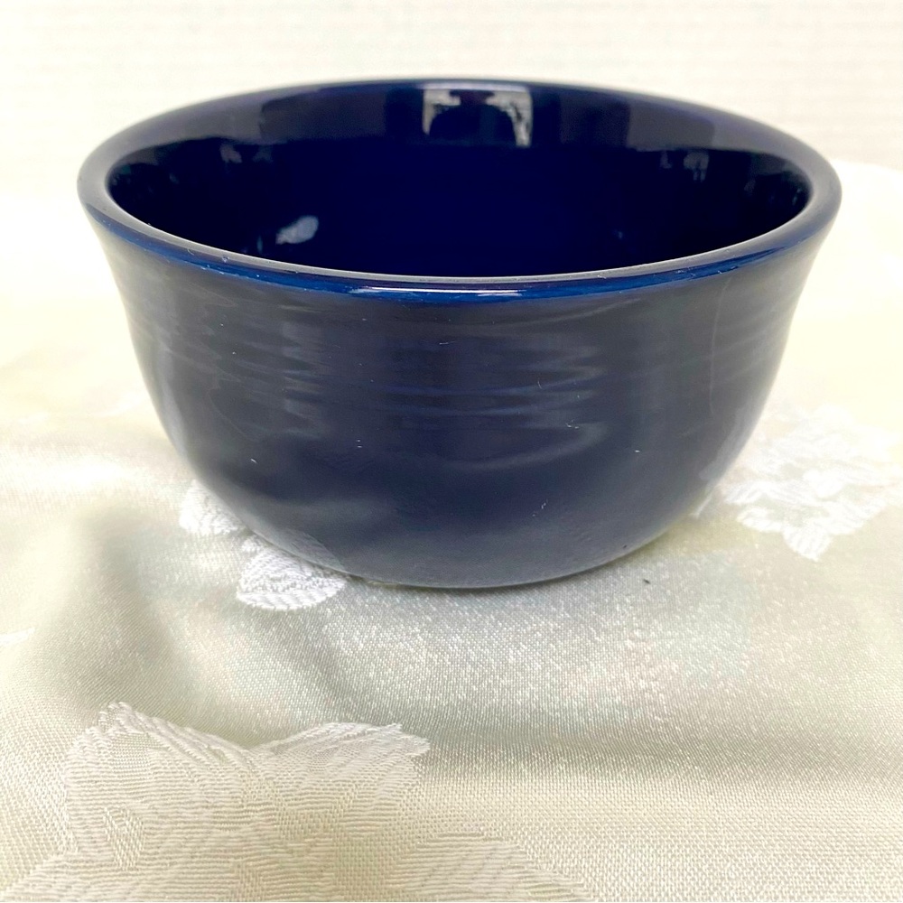 Fiestaware Gusto Bowl Cobalt Blue in great used condition, tiny chip